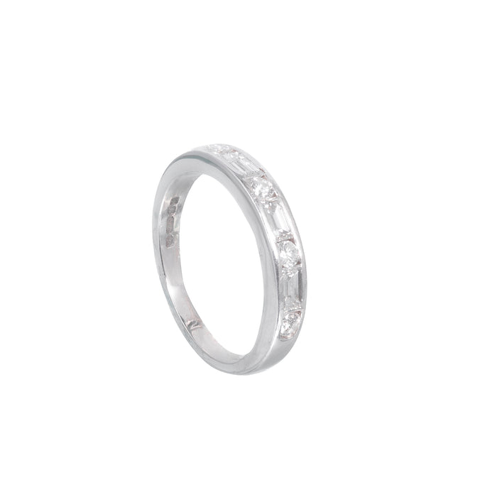 Diamand Gold Half Eternity Ring