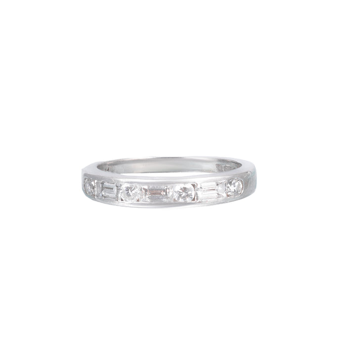 Diamand Gold Half Eternity Ring