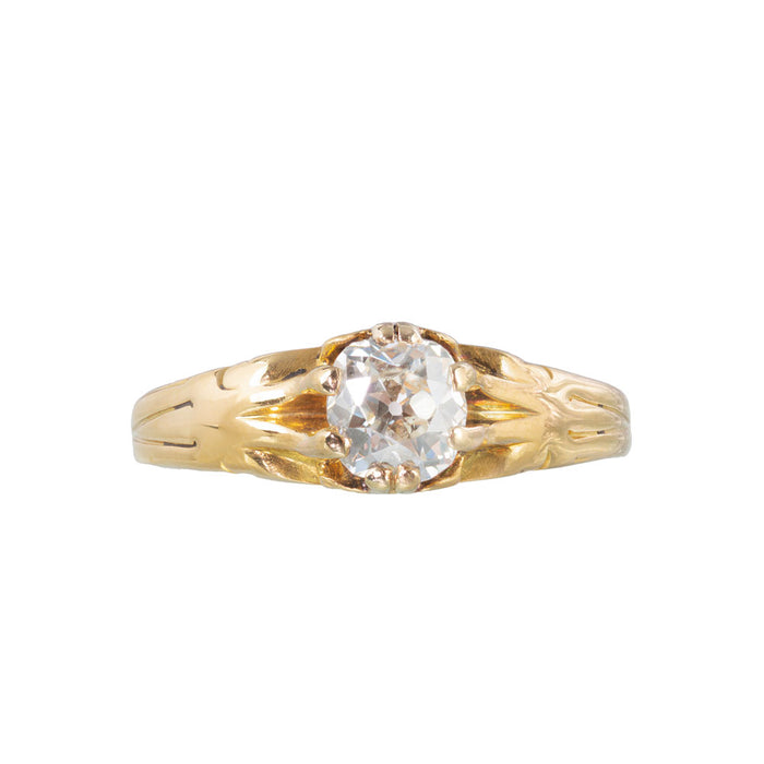 Diamond Gold Solitaire Ring