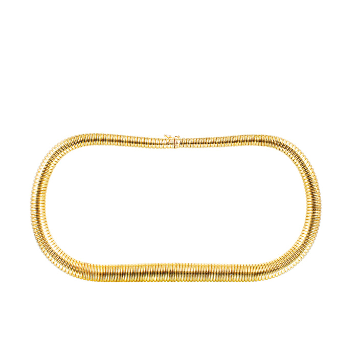 18ct Gold Vintage Tubogas Necklace