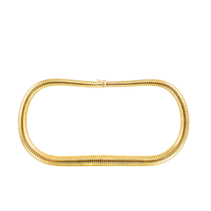 18ct Gold Vintage Tubogas Necklace