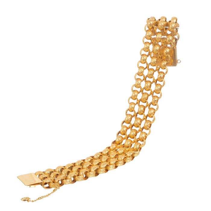 18ct Gold Georgian Belcher Chain Bracelet