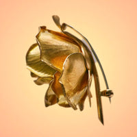 Cartier Vintage 18ct Gold Rose Ladybird Brooch