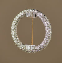 Deco Diamond Brooch