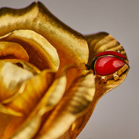 Cartier Vintage 18ct Gold Rose Ladybird Brooch