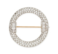 Deco Diamond Brooch