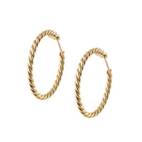 Cartier Gold Hoop Earrings c.1970s