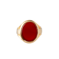 Carnelian Gold Signet Ring