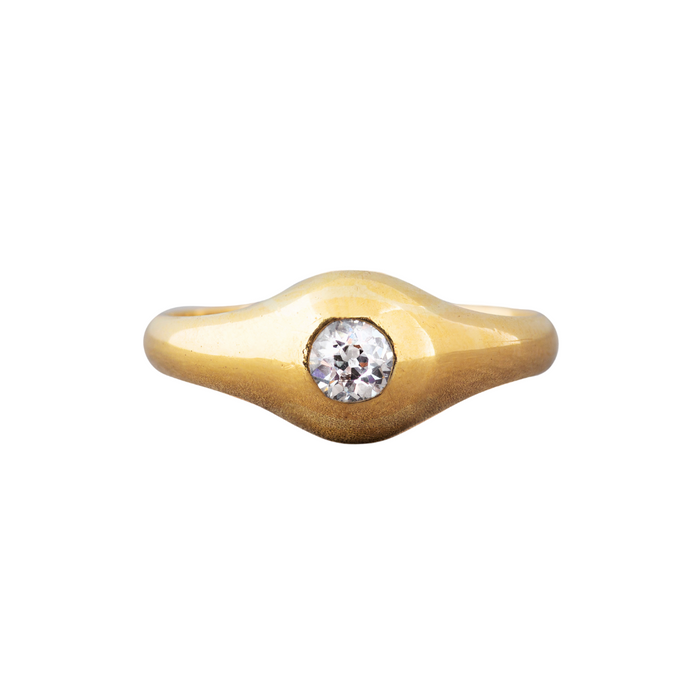 Diamond Gold Solitaire Ring