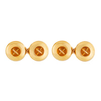 Pair of Gold Button Cufflinks