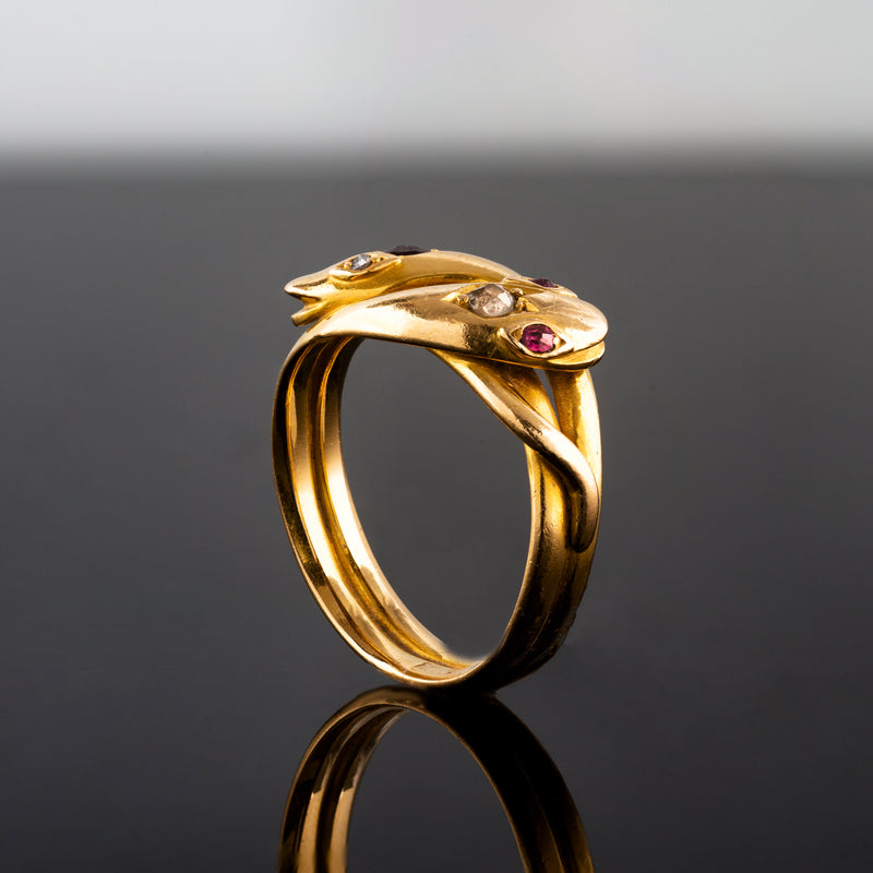 Textured Snake Ring Gold – J&CO Jewellery