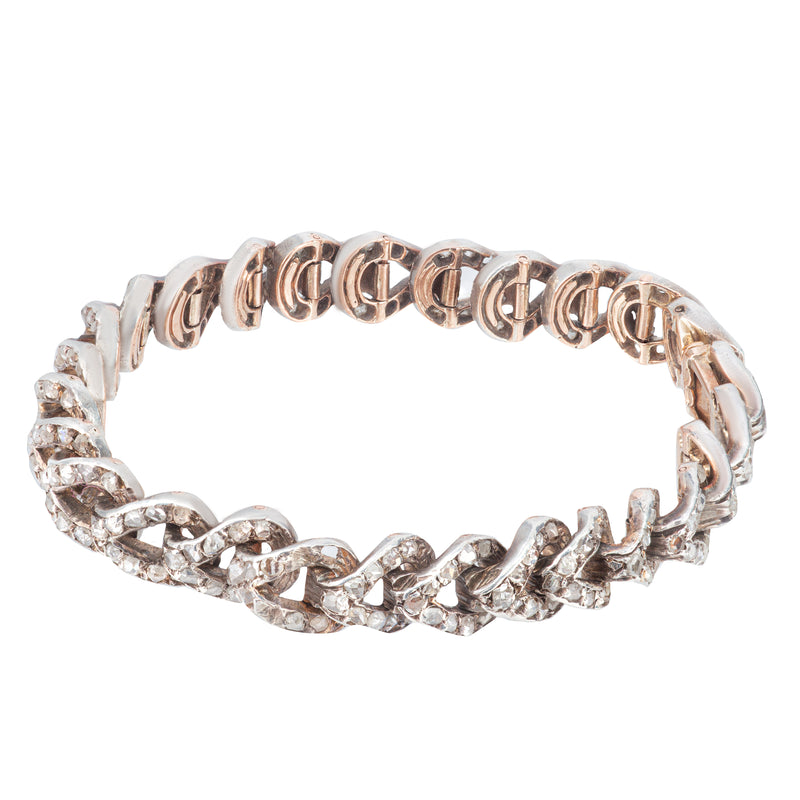 French Gold Diamond Bracelet